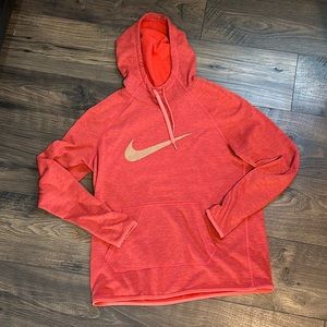 Women’s Nike Dri-Fit Hoodie Size Medium Red/Orange